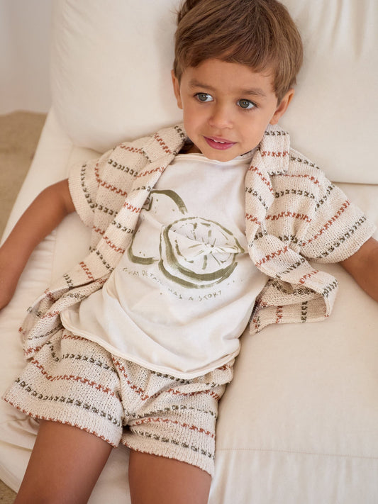 Camicia in misto cotone e fibre riciclate - SALOPETTE - PLAYUP