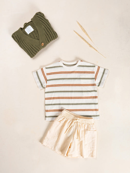 T-shirt in jersey a righe - T-Shirt e Polo - PLAYUP