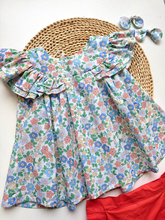 Camicia volant carrè - Camicie - Mariella Ferrari