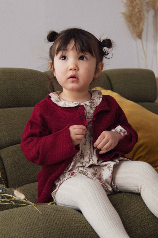 Cardigan Luna baby in lana merino - Maglieria - Marie Puce