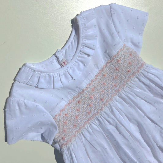 Abito bianco in plumetis - Abiti - LES ENFANT DE GISELLE