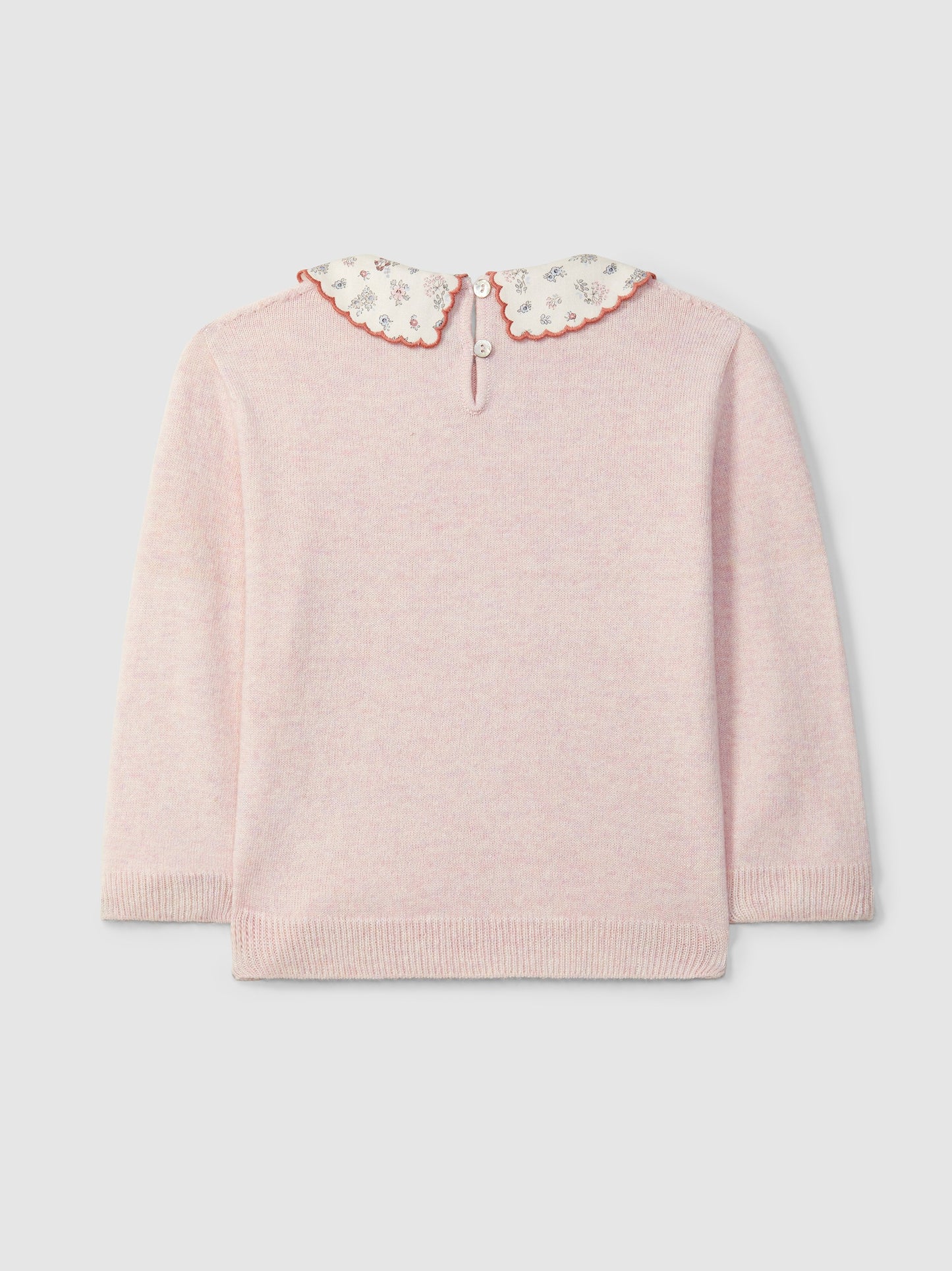 Pull con colletto a fiori - Maglieria - Laranjinha