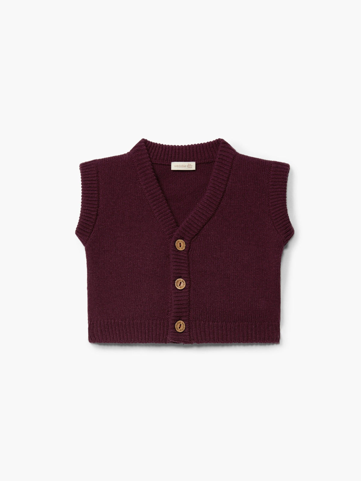 Gilet bordeaux - Maglieria - WEDOBLE