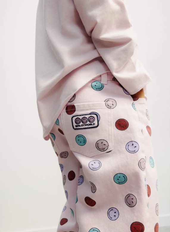 Pantaloni in denim SmileyWorld - Pantaloni - We are the new society