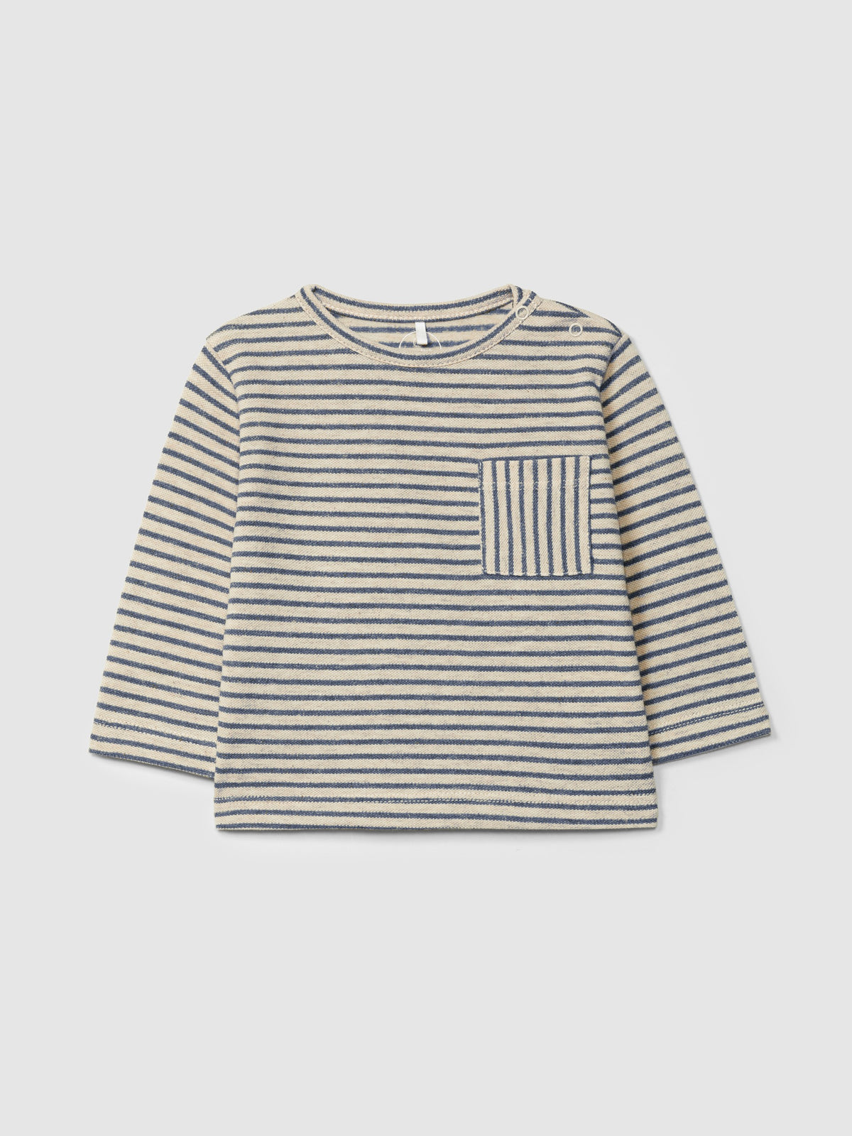 Maglia a maniche lunghe in piqué a righe - T-Shirt e Polo - Laranjinha