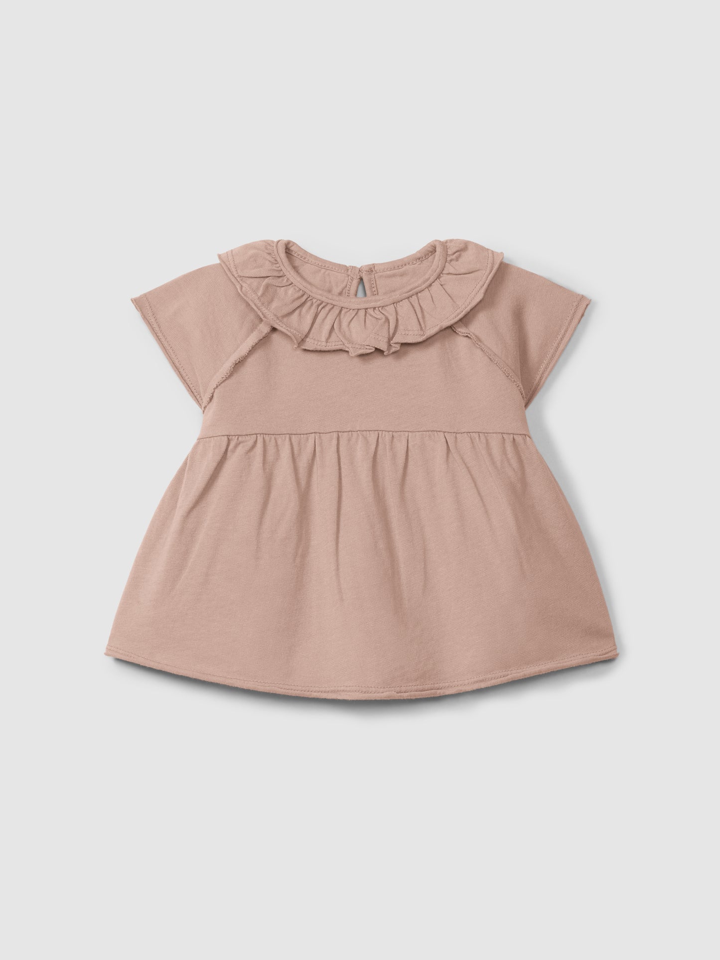 T-shirt in jersey semplice con colletto arricciato - T-Shirt e Polo - SNUG