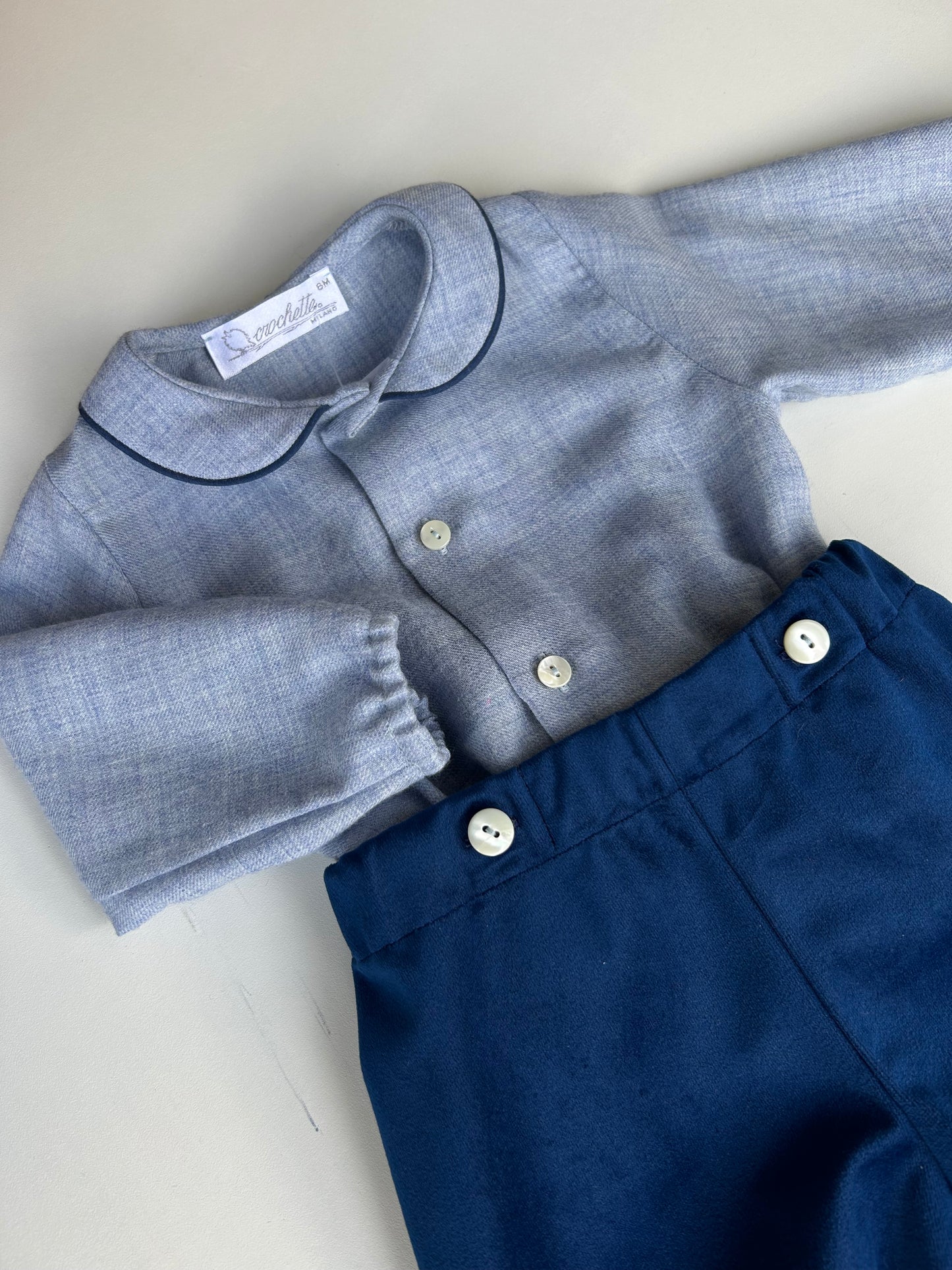 Completo con pantalone in velluto - PAGLIACCETTO - Crochette