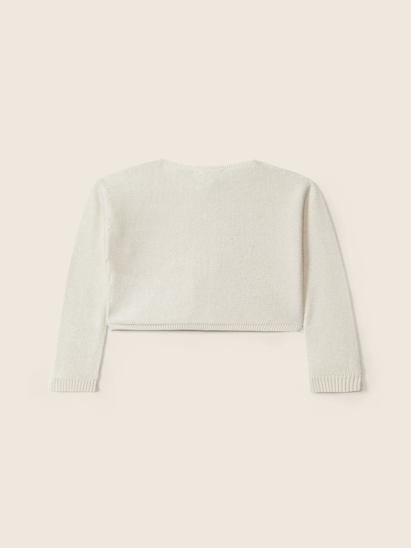 Scaldacuore in filo bianco - CARDIGAN - WEDOBLE