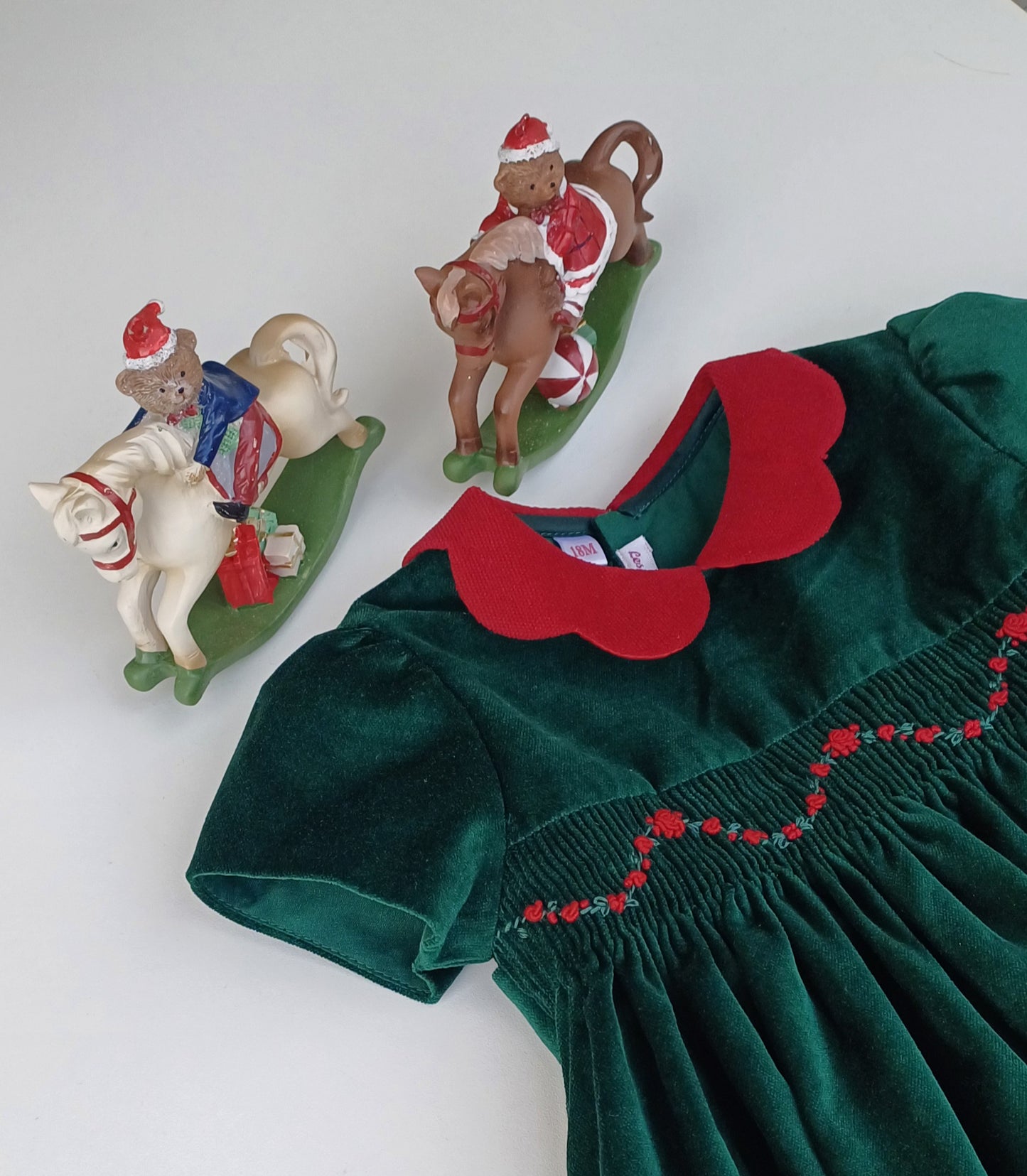 Abito in velluto verde - Abiti - LES ENFANT DE GISELLE