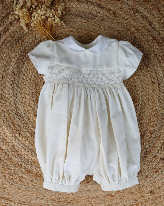 Pagliaccetto velluto punto smock - PAGLIACCETTO - LES ENFANT DE GISELLE