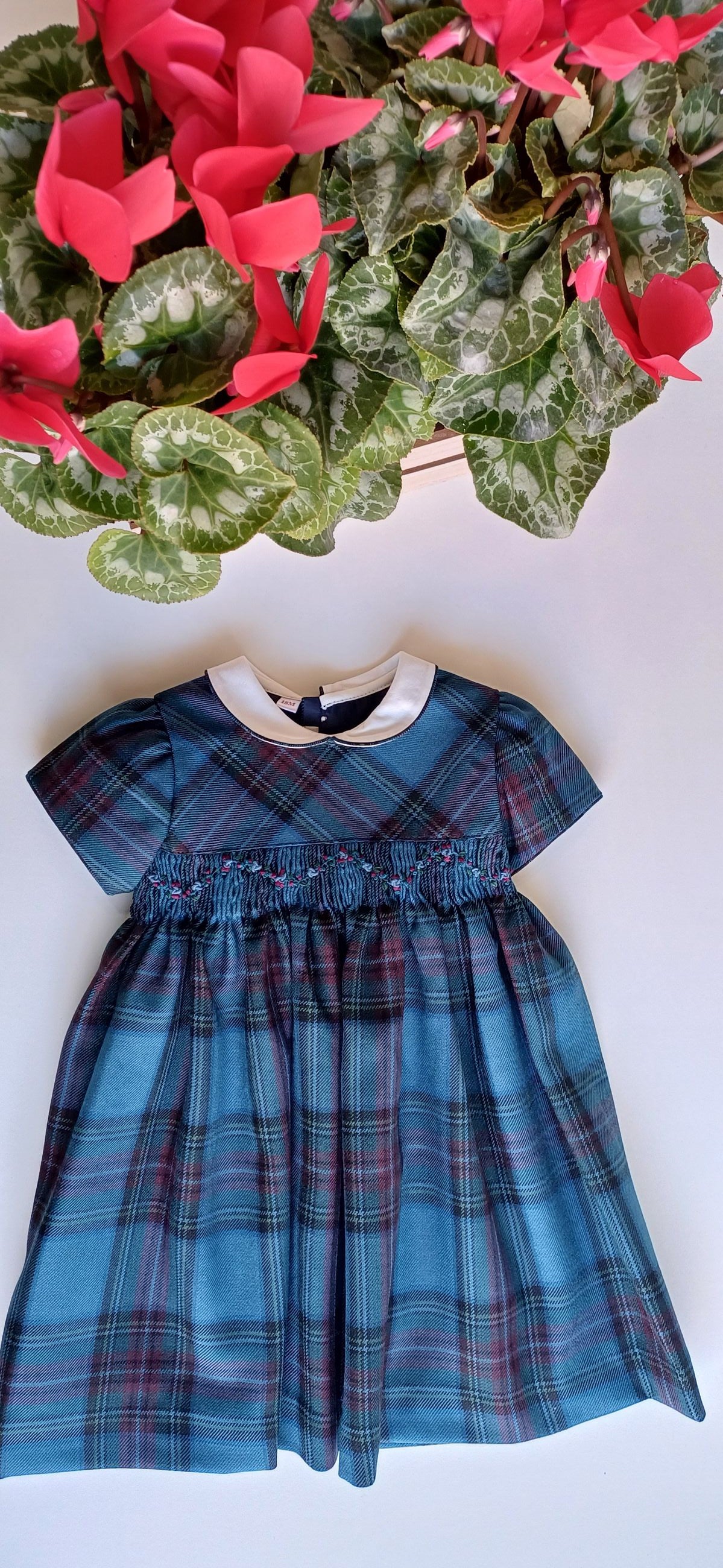 Abito check ottanio - Abiti - LES ENFANT DE GISELLE