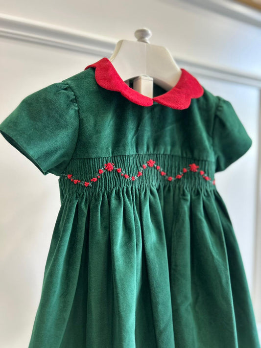 Abito in velluto verde - Abiti - LES ENFANT DE GISELLE