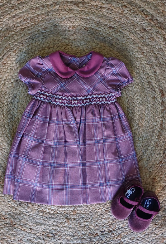 Abito check magenta - Abiti - malvi