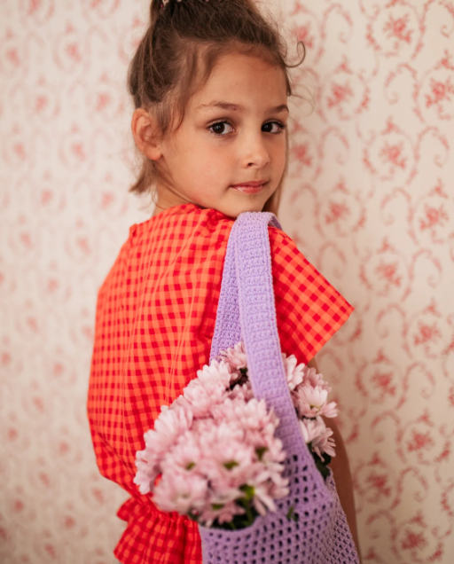 Camicetta Elastico in Vita Check Rosso - Camicie - Petit Blush