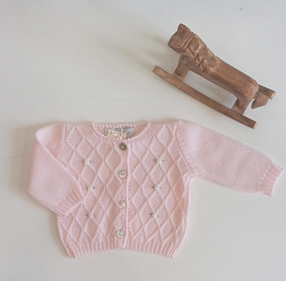Cardigan ricamo fiorellini - Maglieria - GUGHELINO