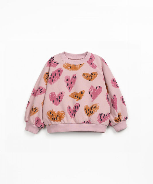 Felpa con stampa cuori - Felpe - PLAYUP