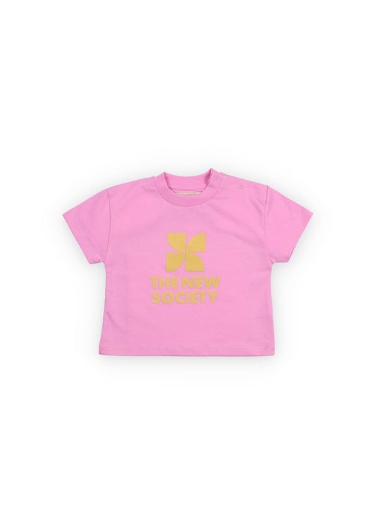 Tns Logo Tshirt pink lavander - T-Shirt e Polo - We are the new society