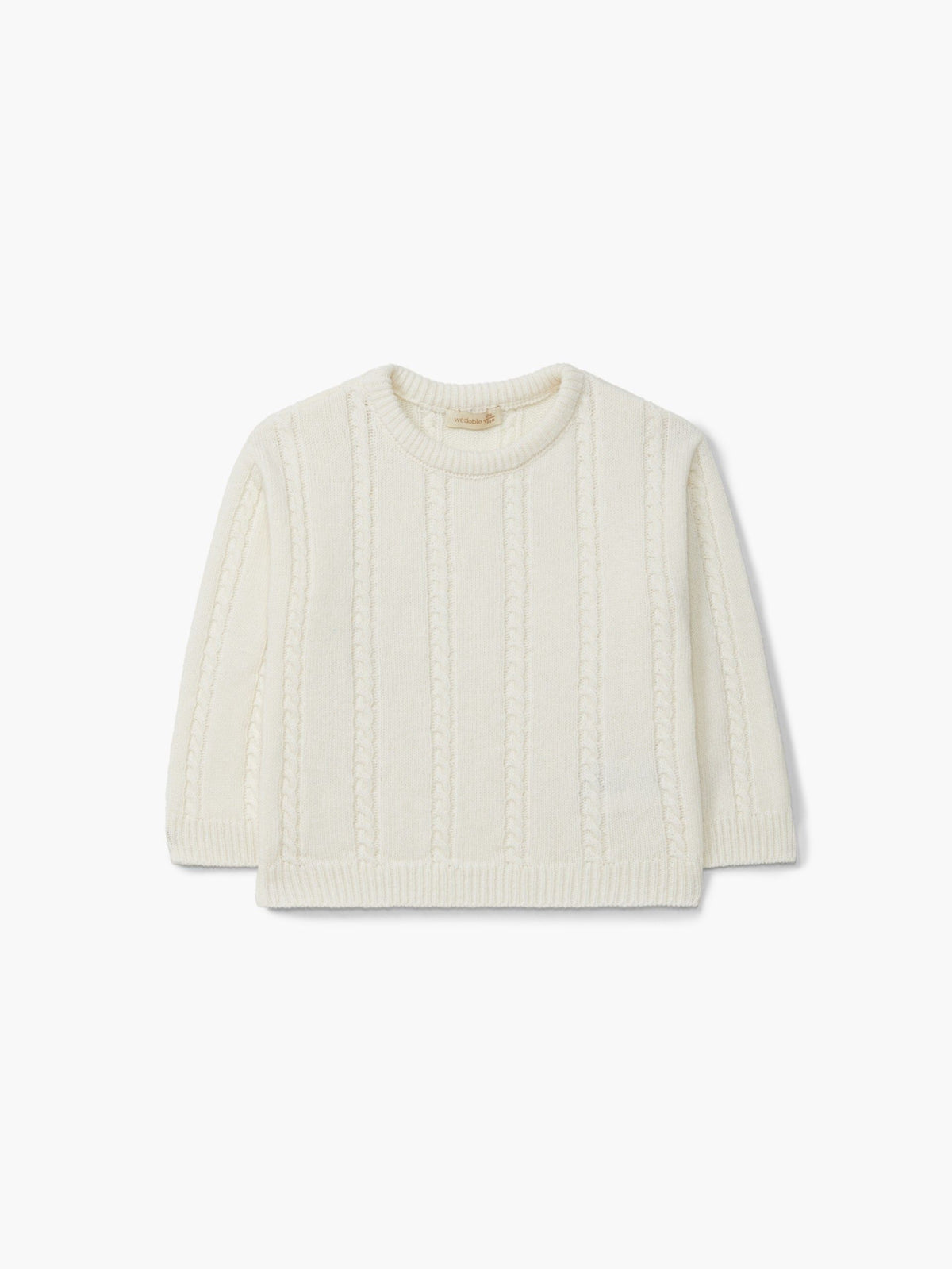 Pull con trecce in lana merino - Maglieria - WEDOBLE
