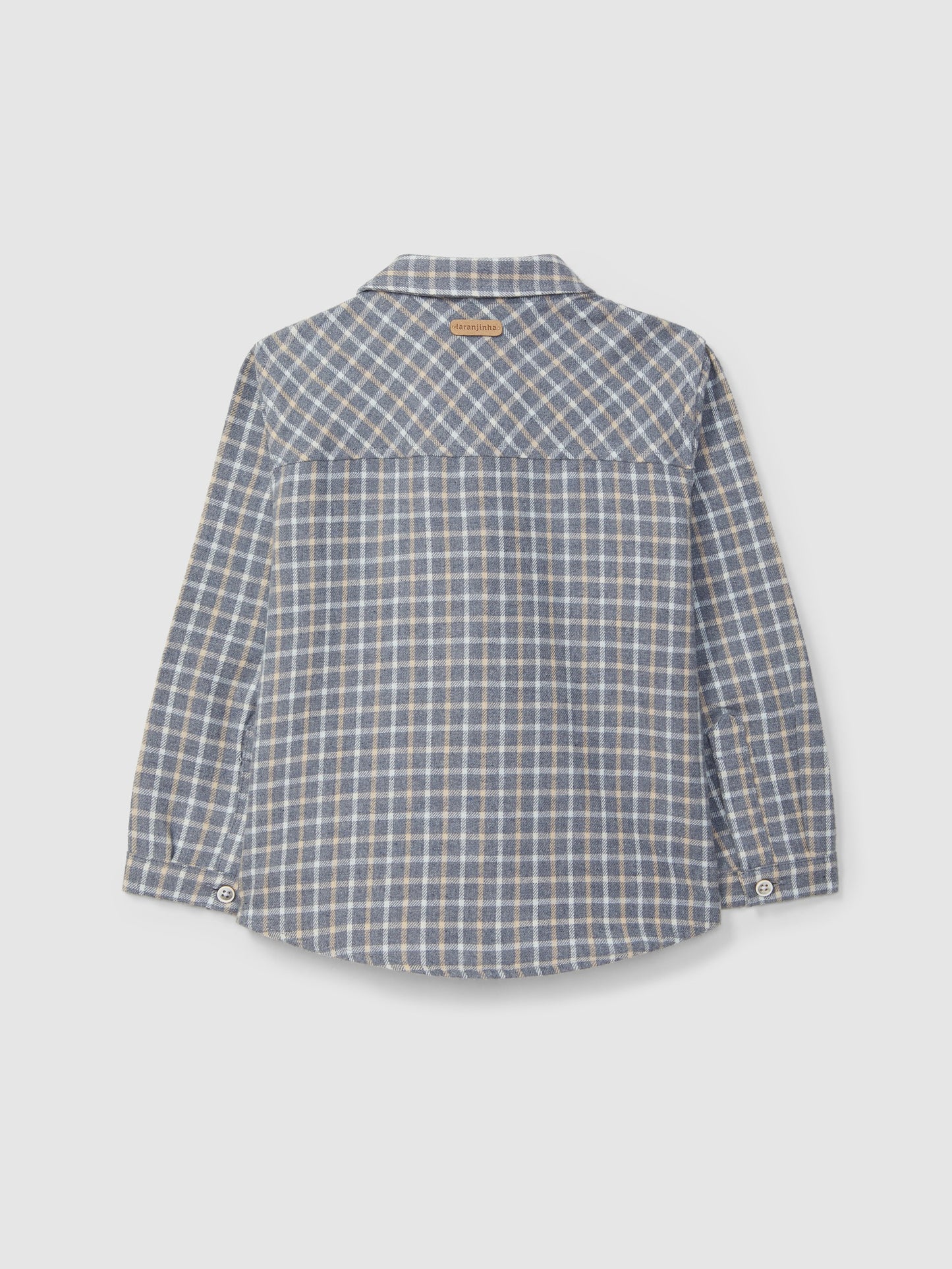 Camicia a quadri in cotone biologico - Camicie - Laranjinha