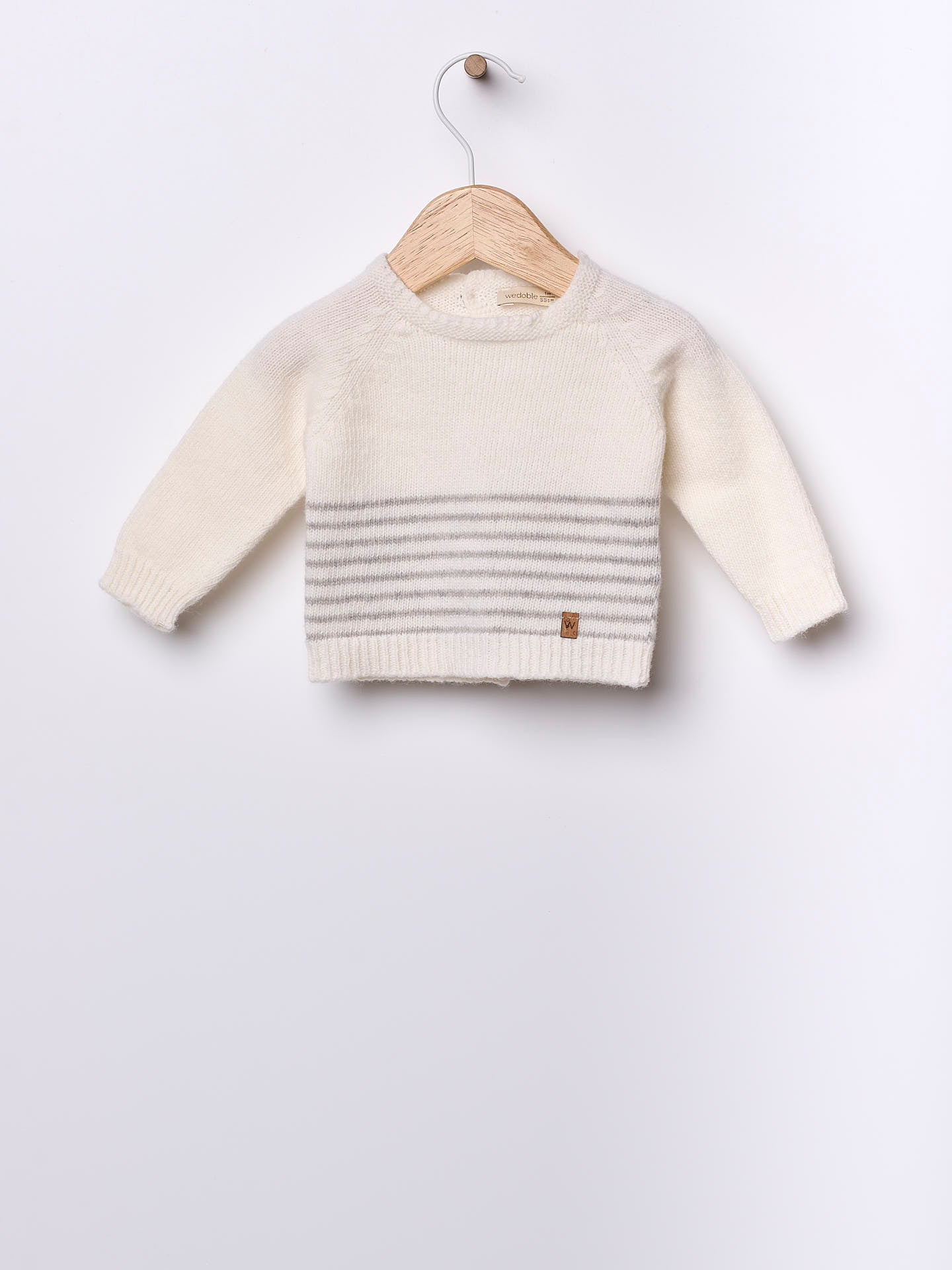 Pullover riga perla - Maglieria - WEDOBLE