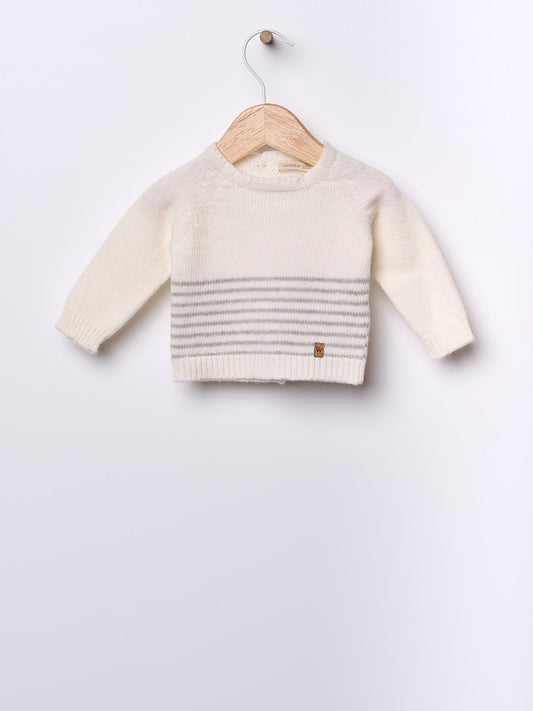 Pullover riga perla - Maglieria - WEDOBLE