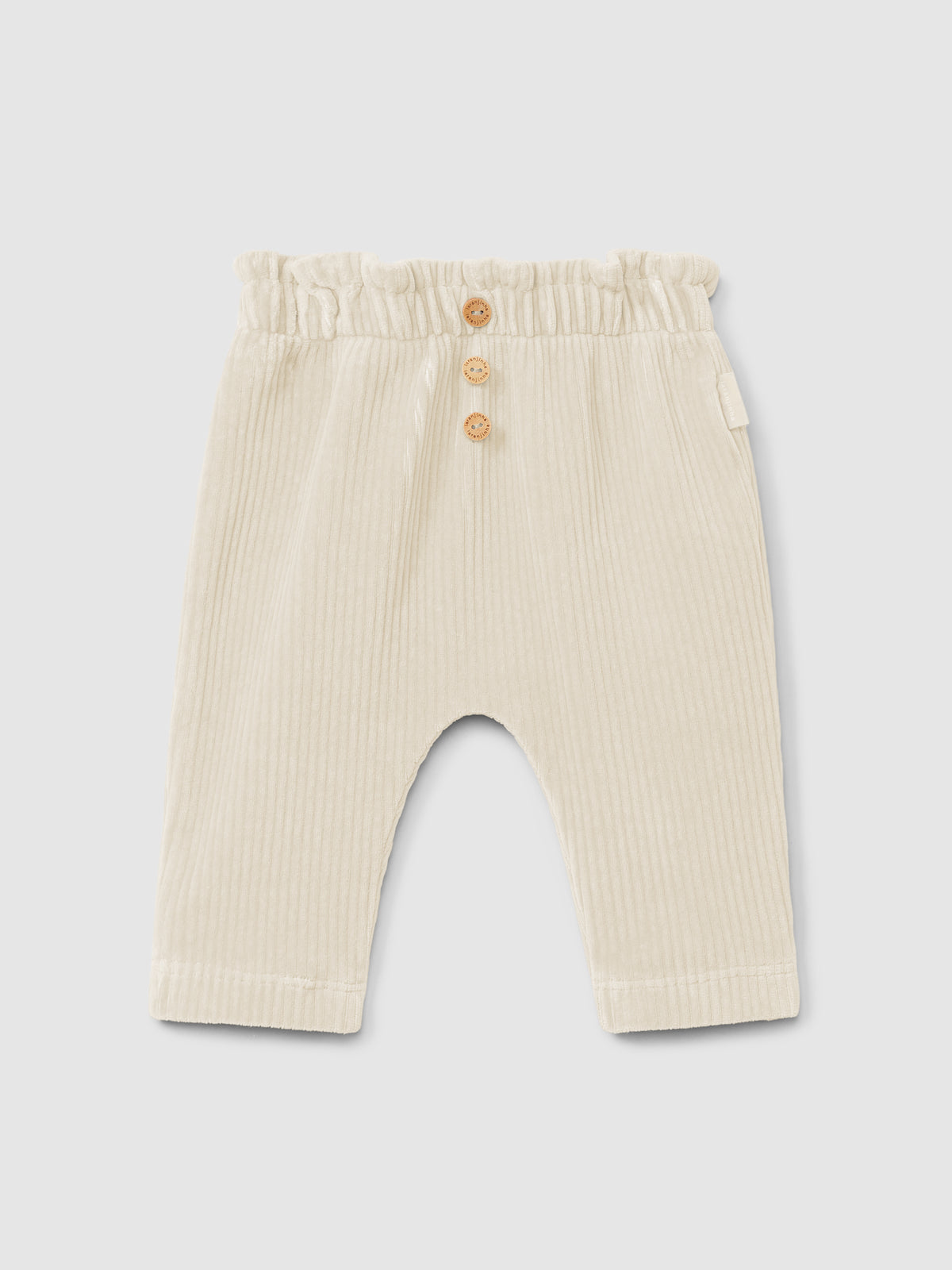 Pantaloni a vita alta in tessuto tipo velluto a coste - Pantaloni - Laranjinha