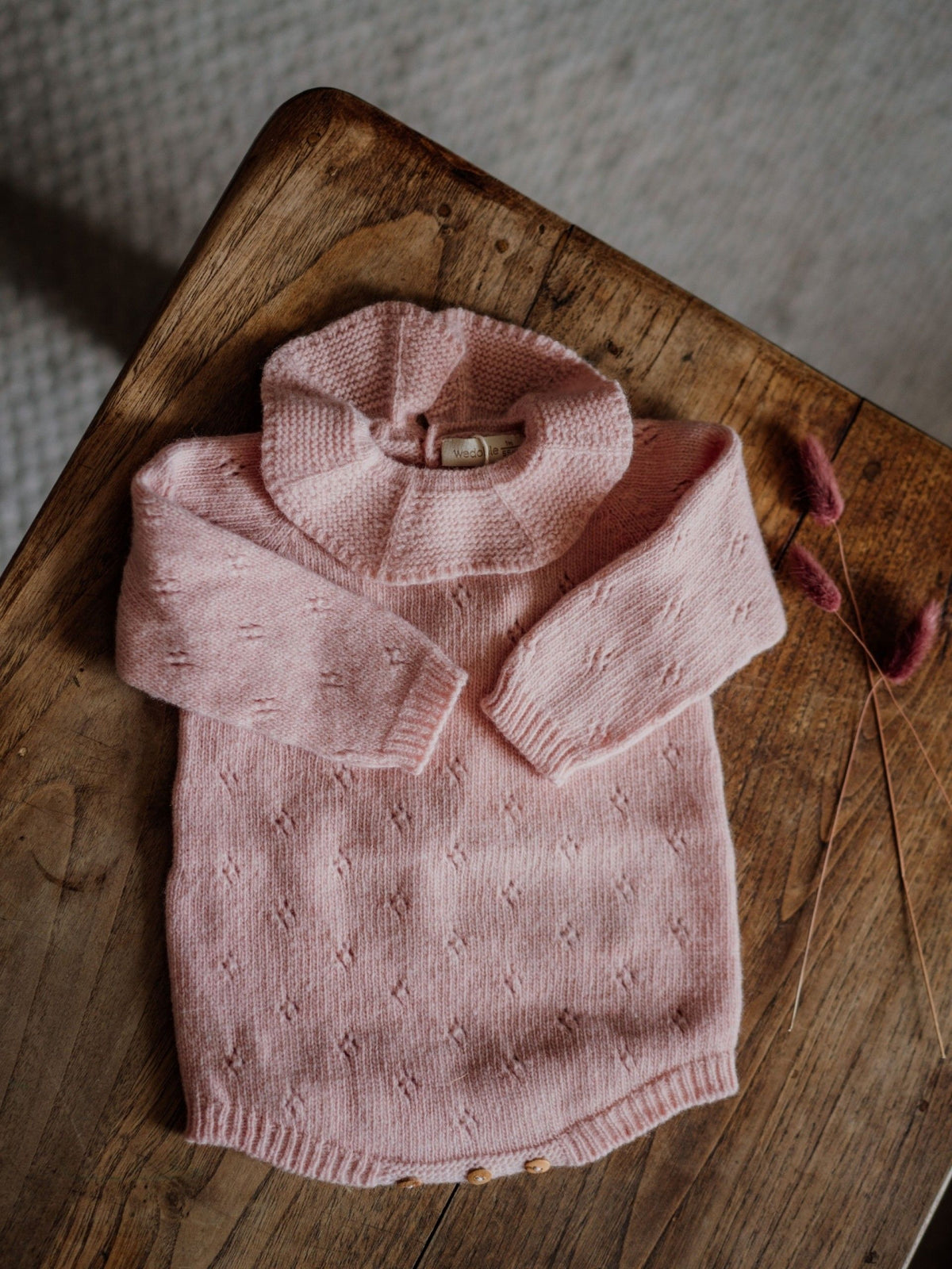 Pagliaccetto rose  in lana - Pantaloni - WEDOBLE