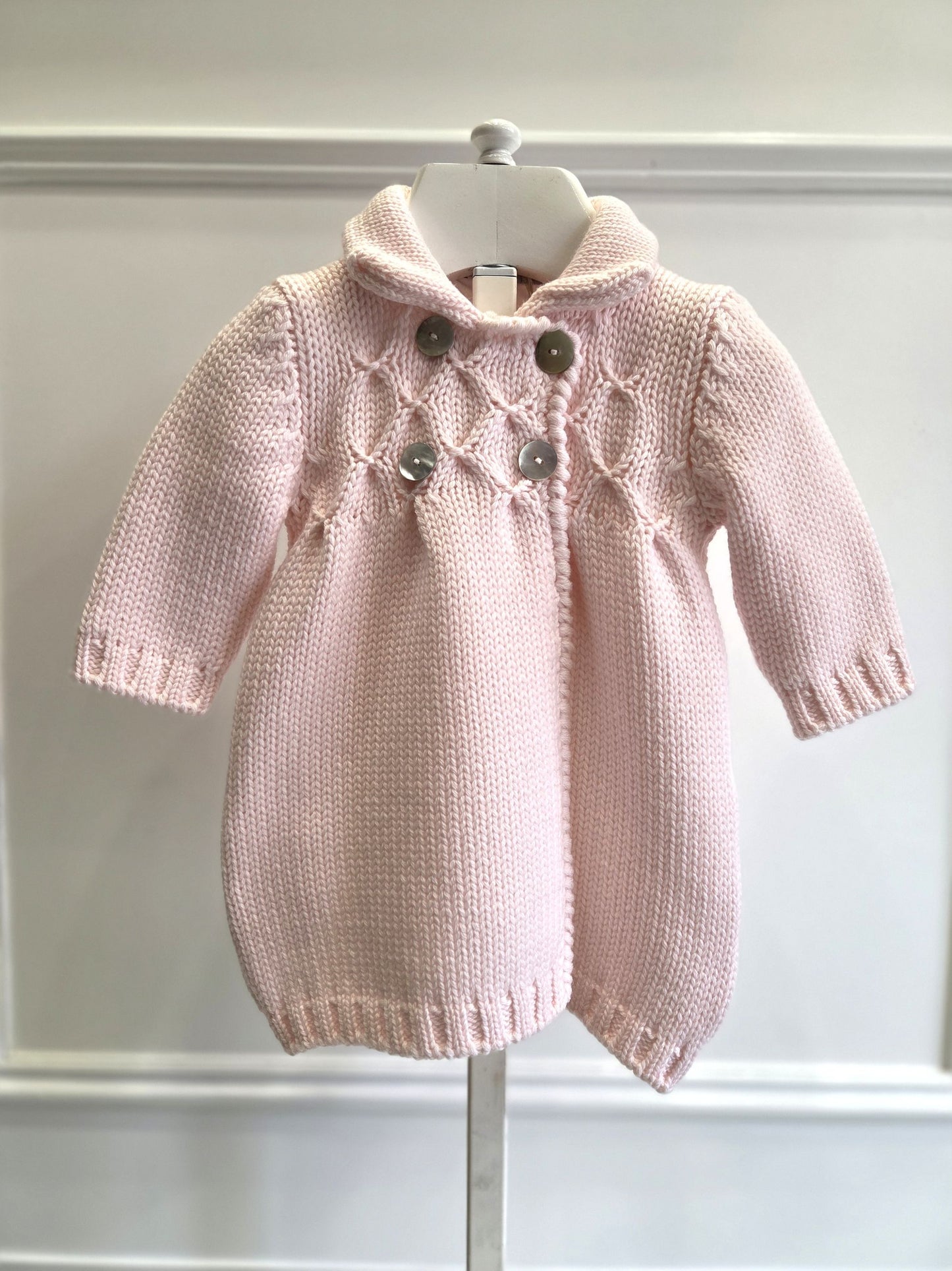 Cappotto in lana merino rosa - Cappotti - GUGHELINO