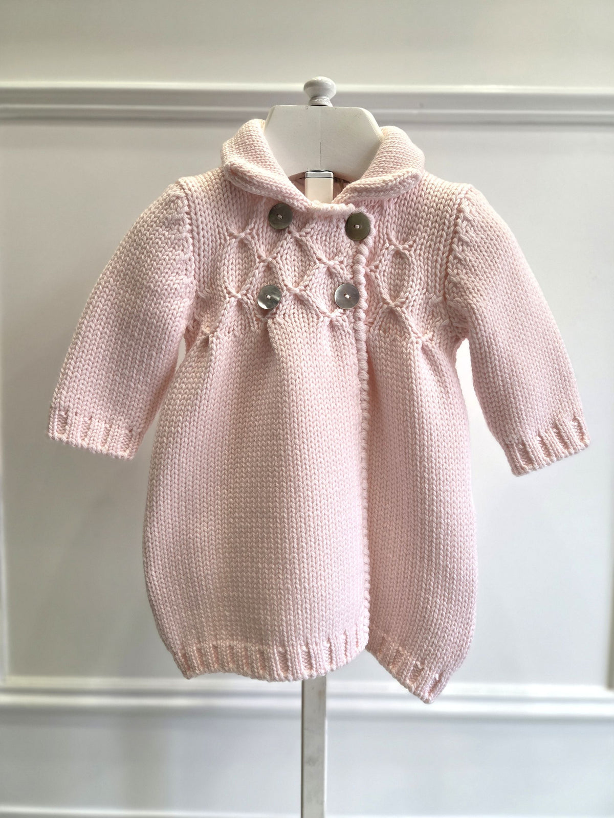 Cappotto in lana merino rosa - Cappotti - GUGHELINO