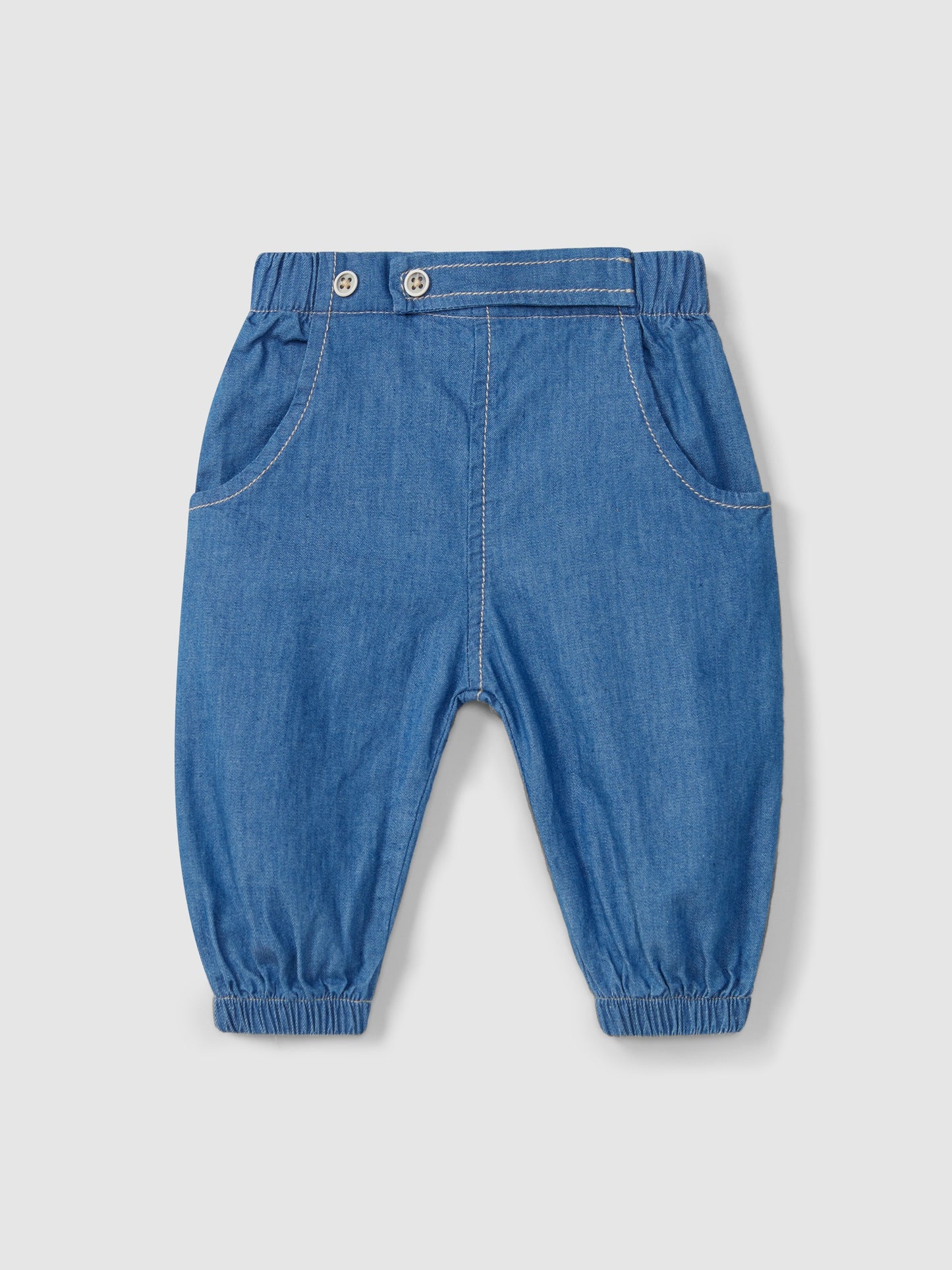 Mini jeans con elastico - Pantaloni - Laranjinha
