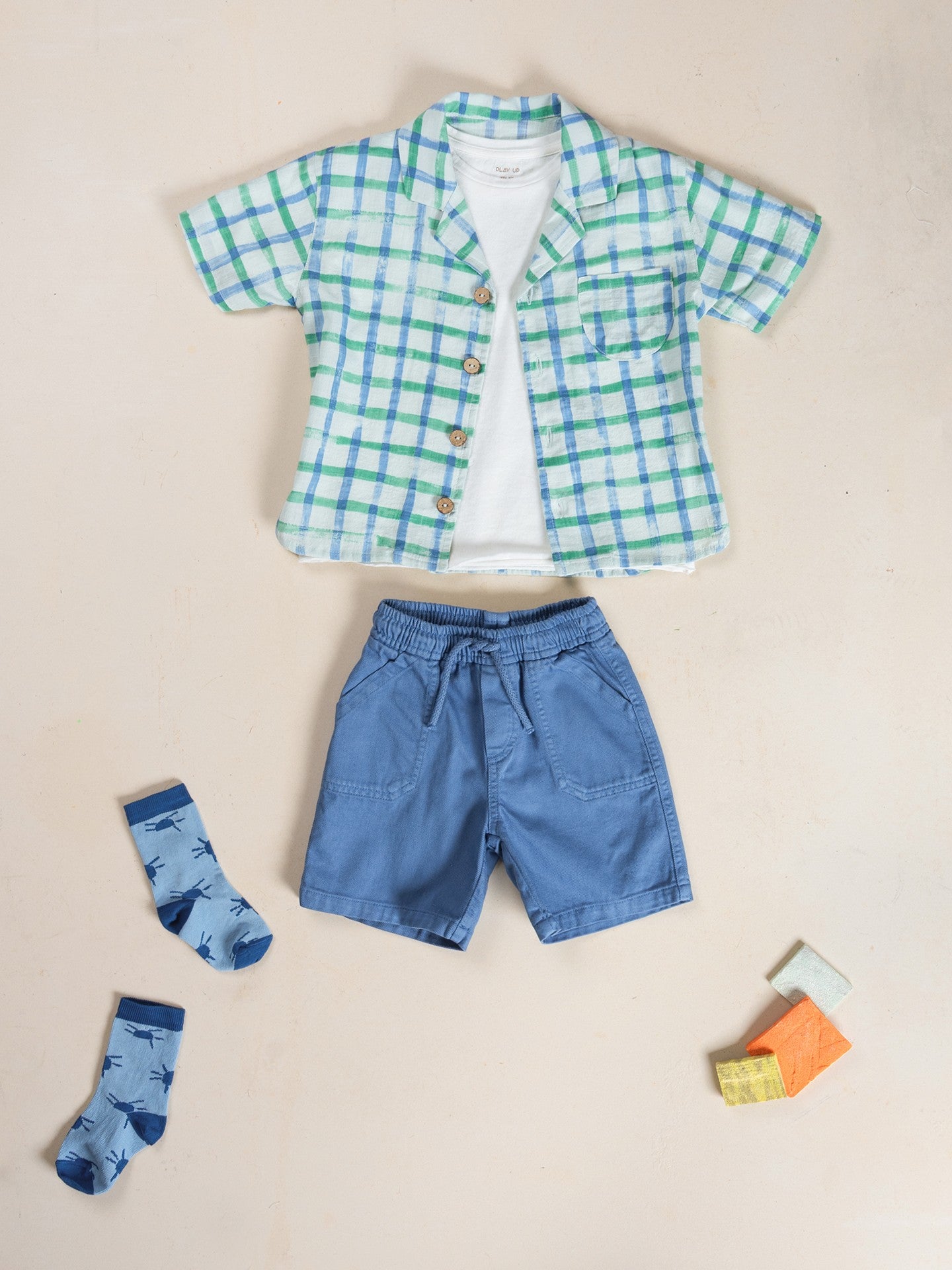 Camicia con motivo a quadri - Camicie - PLAYUP