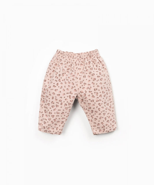 Pantaloni in twill animalier - Pantaloni - PLAYUP