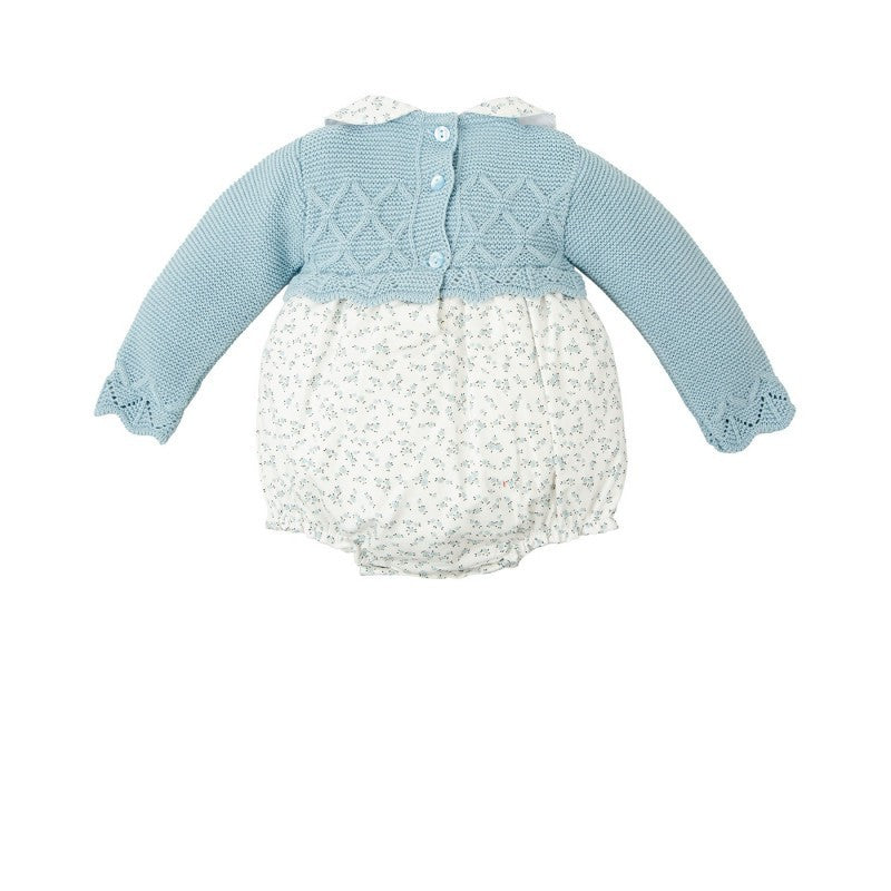 Completo azzurro con cuffia - PAGLIACCETTO - BABIDU